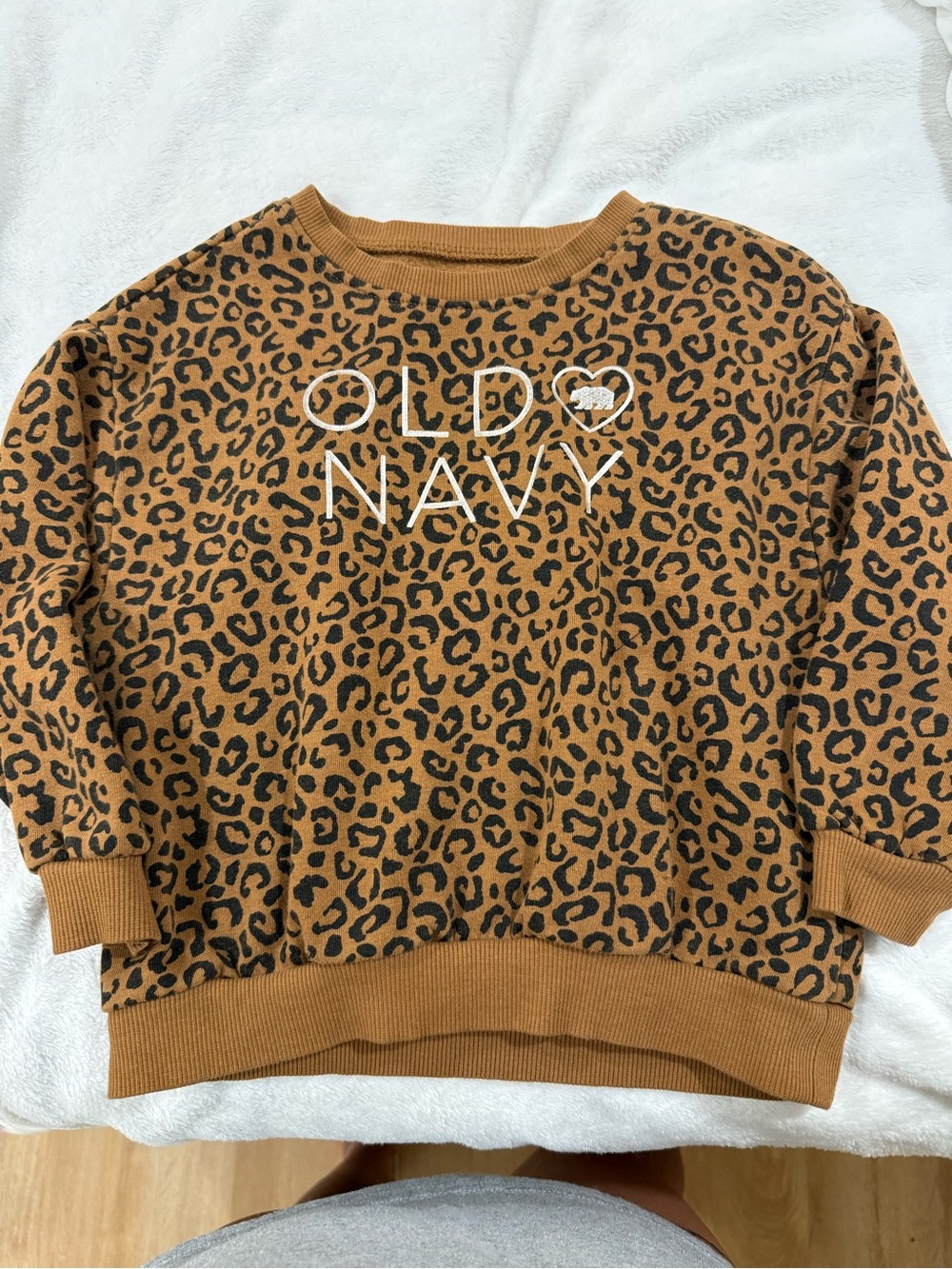 Old Navy Leopard Print Pullover - Tan & Black